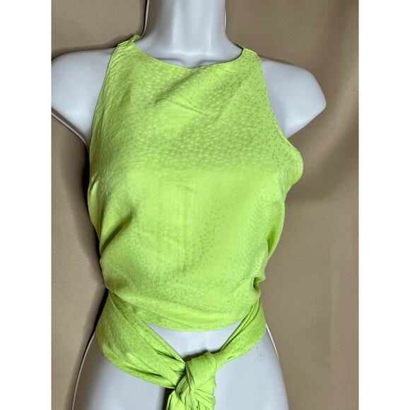 Esteban Cortazar Green Tie Around Top XS - Picture 7 of 14